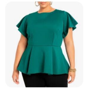 Eloquii Peplum Blouse